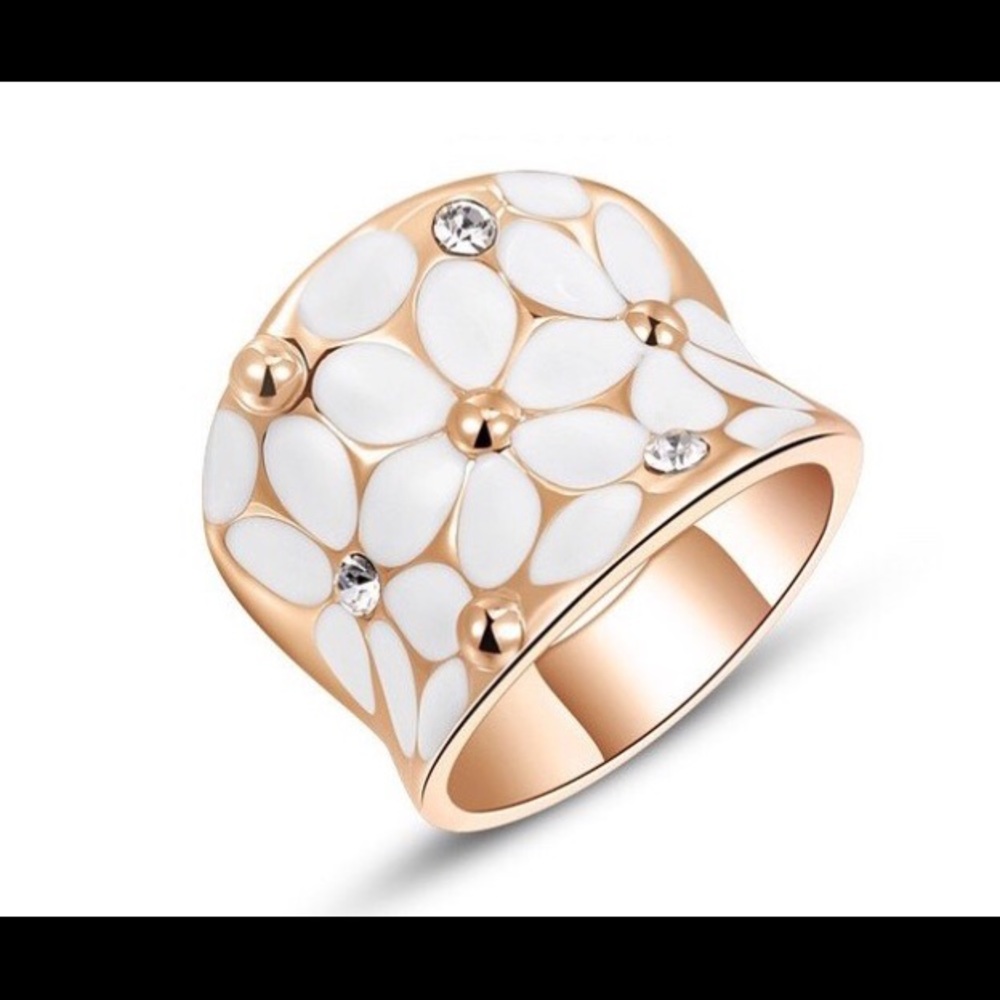 18k rose gold filled ring